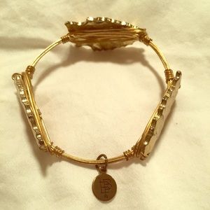 Bourbon & Bowties stone bracelet- Gold arrowhead